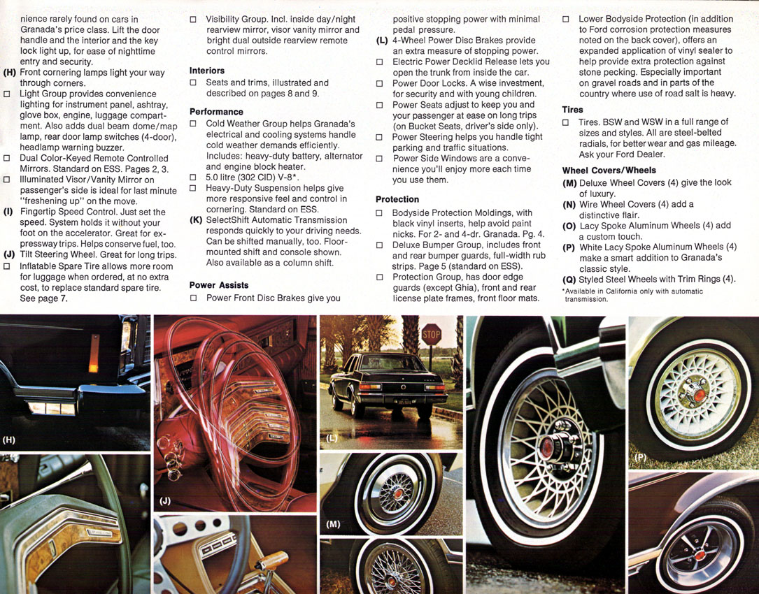 1978 Ford Granada Brochure Page 9